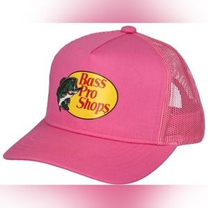 Bass Pro Shops Mesh Trucker Cap Pink Unisex
